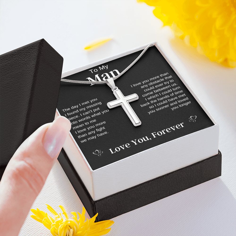 To My Man | Stainless Steel Cross Necklace