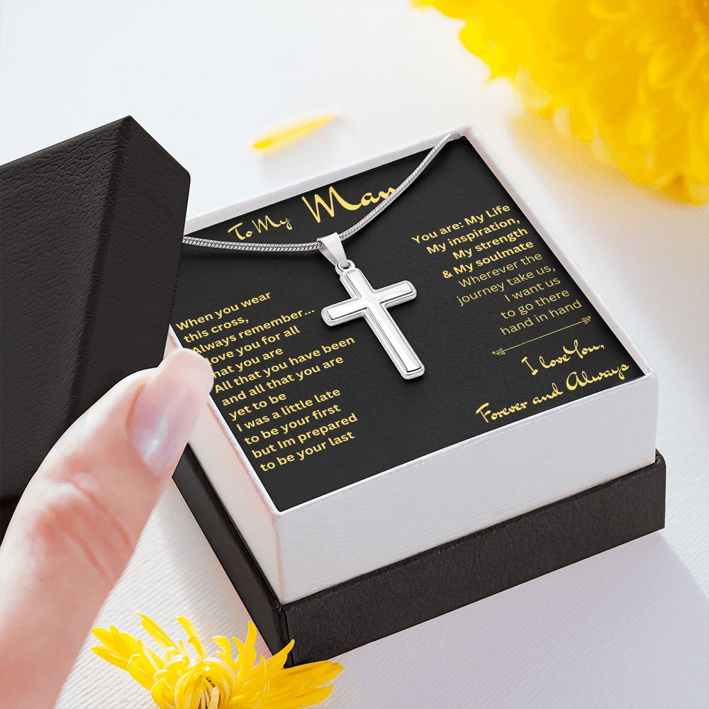 To My Man | Stainless Steel Cross Necklace