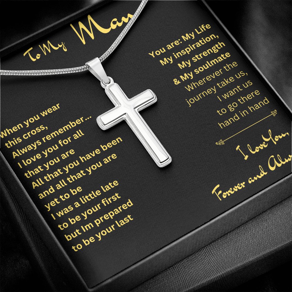 To My Man | Stainless Steel Cross Necklace