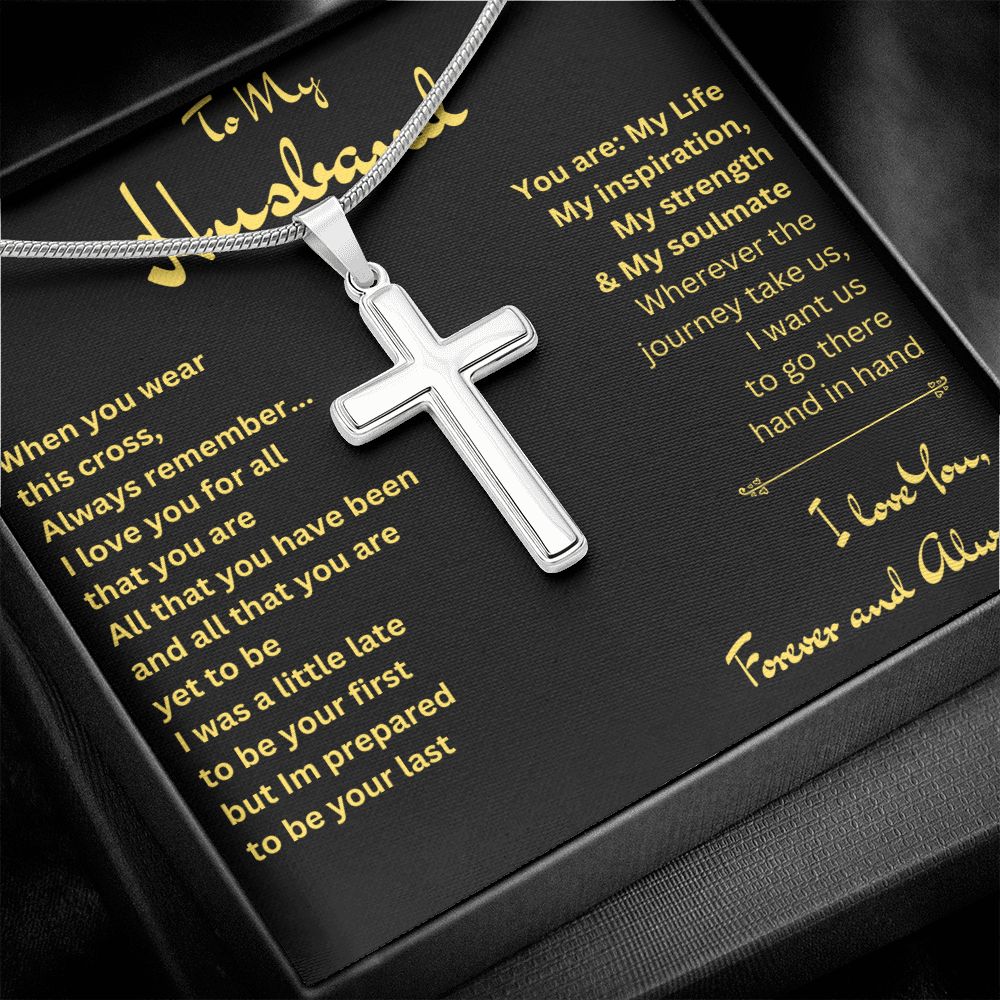 To My Husband | Stainless Steel Cross Necklace