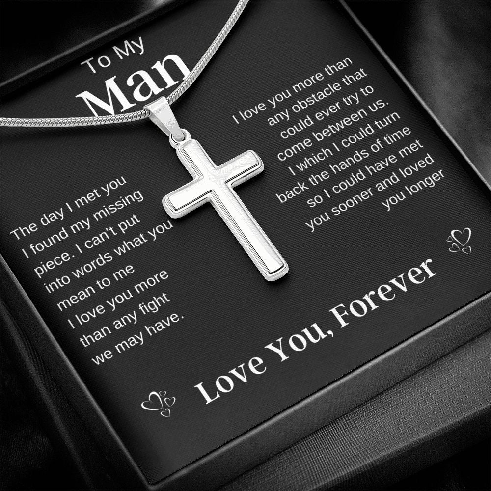 To My Man | Stainless Steel Cross Necklace