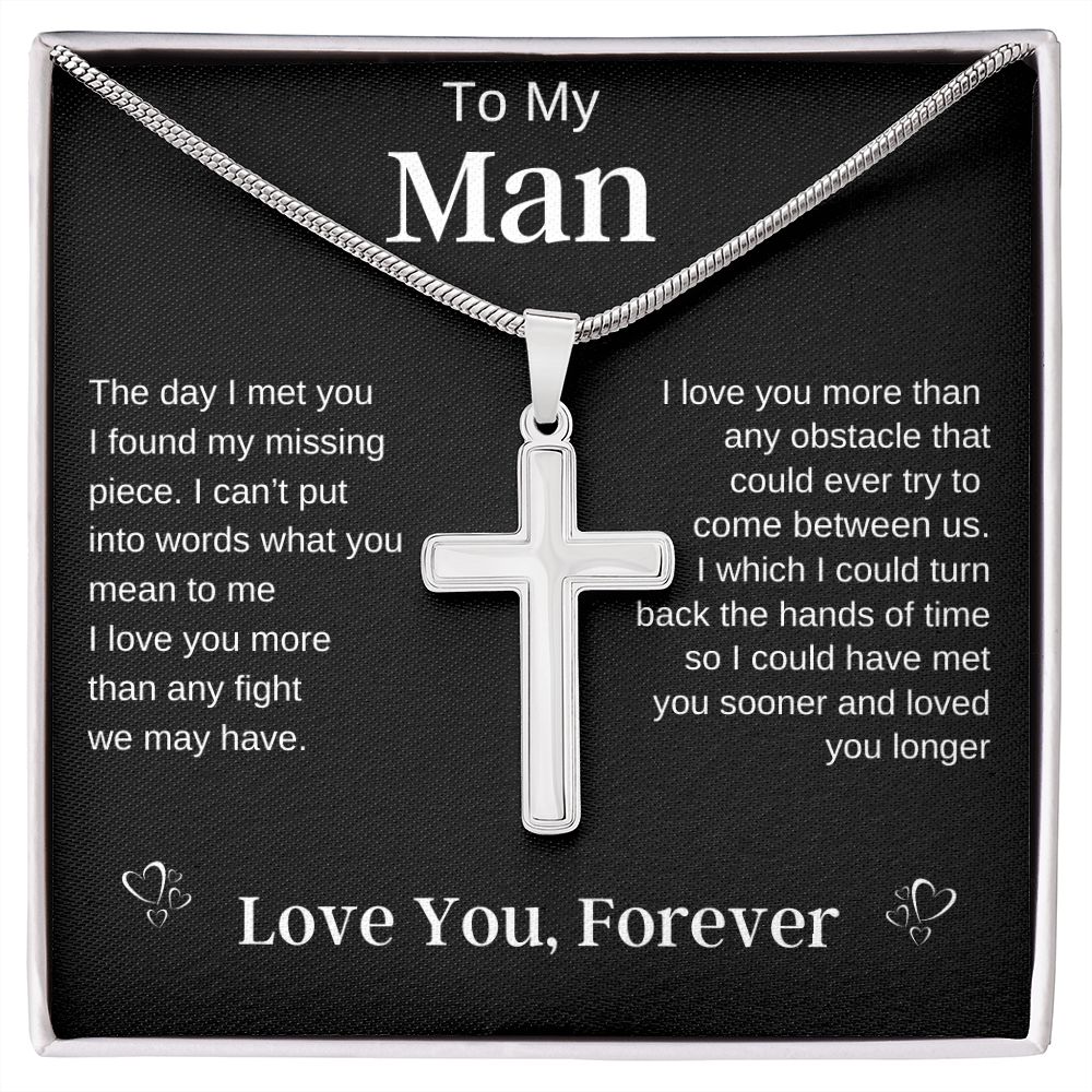 To My Man | Stainless Steel Cross Necklace
