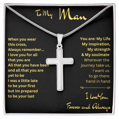 To My Man | Stainless Steel Cross Necklace