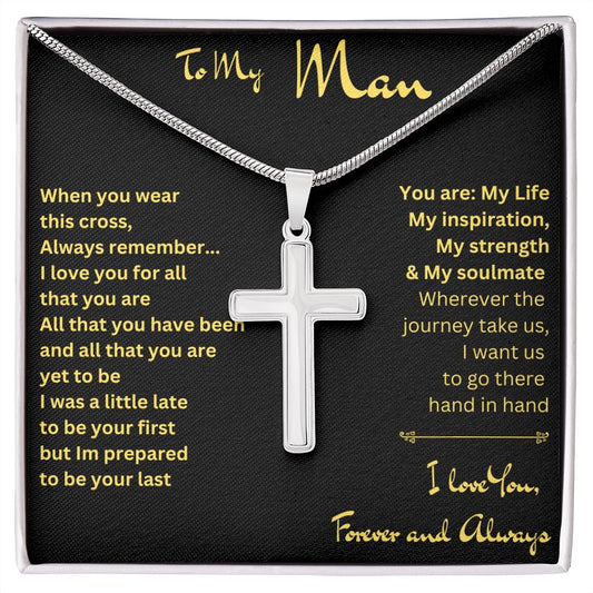 To My Man | Stainless Steel Cross Necklace