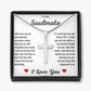 To My Soulmate | Stainless Steel Cross Necklace
