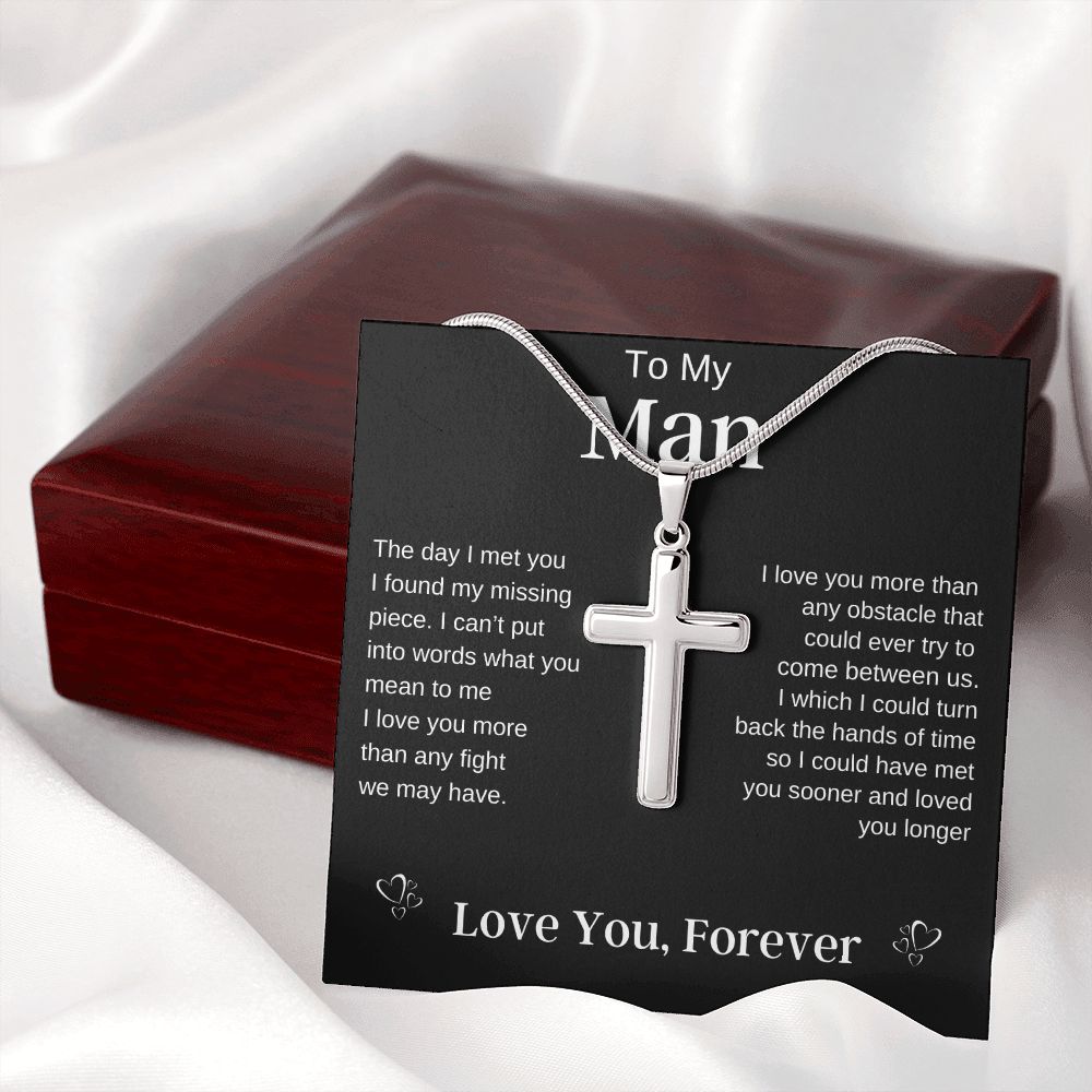 To My Man | Stainless Steel Cross Necklace