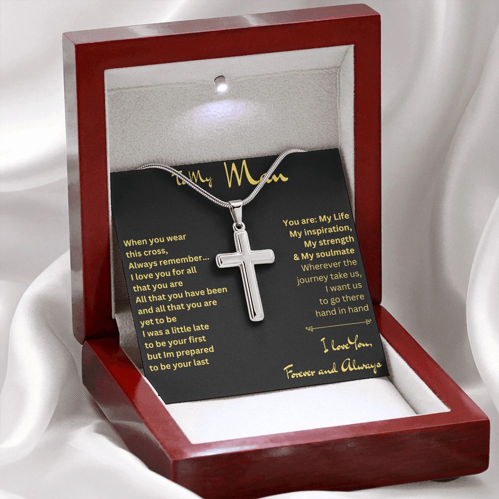 To My Man | Stainless Steel Cross Necklace
