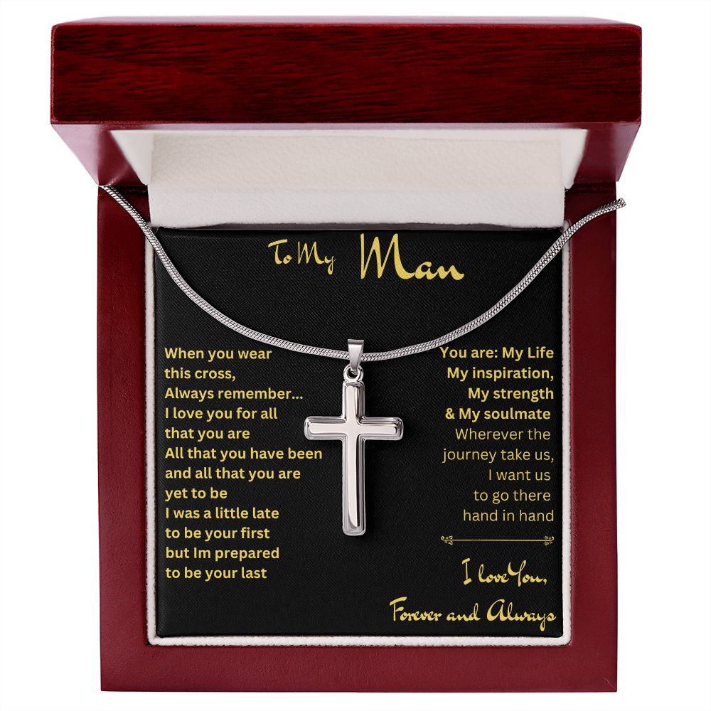 To My Man | Stainless Steel Cross Necklace